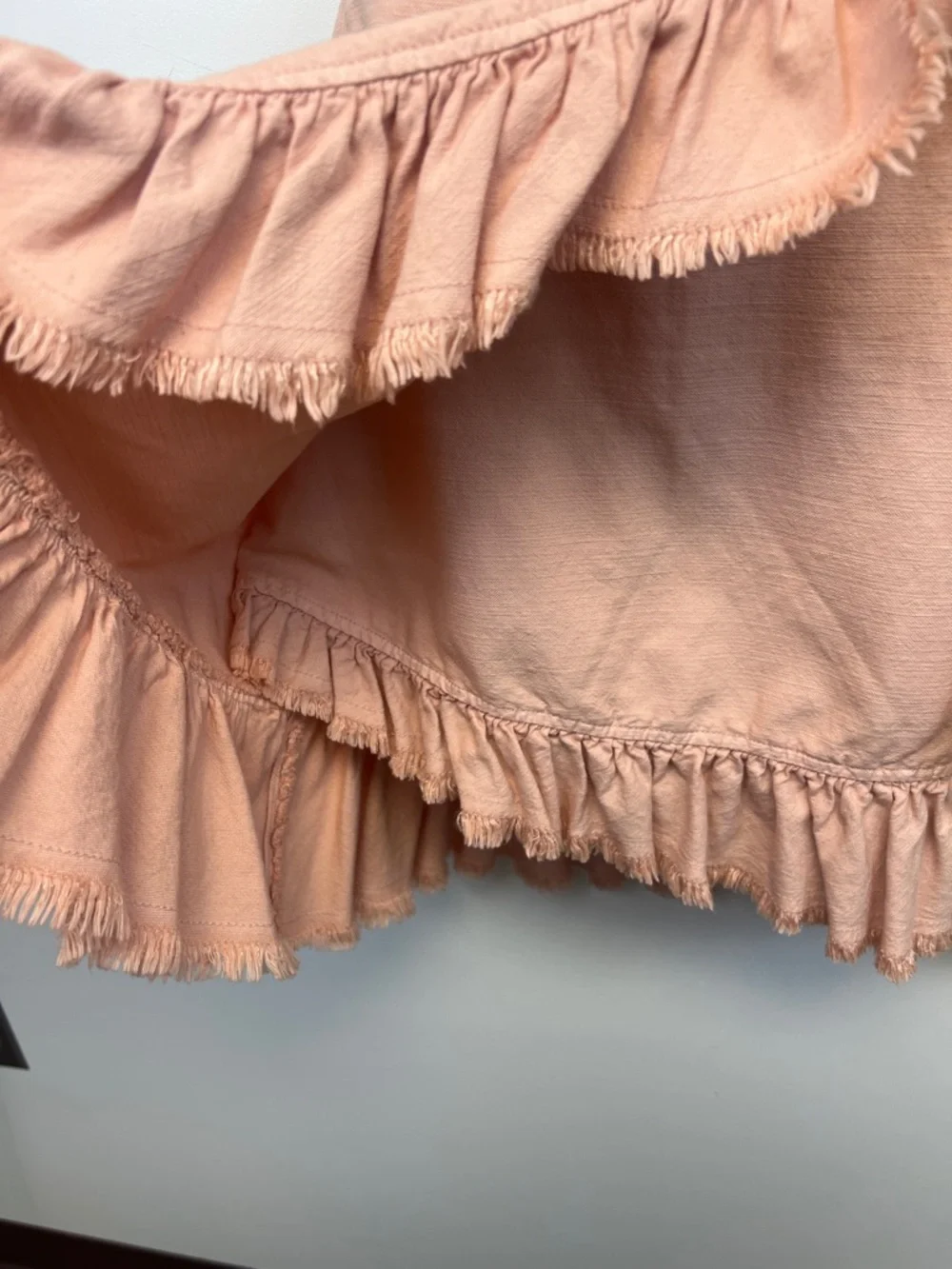 Anthropologie Pilcro Women's Chic Flirty Peach Nettie Ruffle Tie Skirt Size XSP - Picture 12 of 16